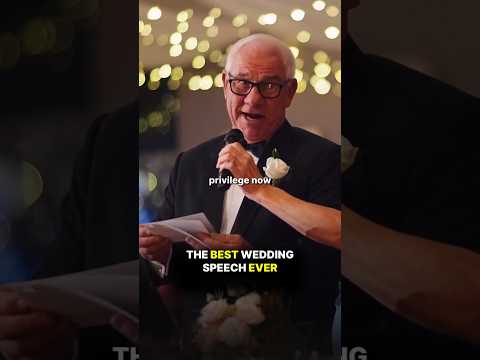 The BEST Wedding Speech EVER.
