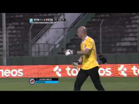 Gol de Rinaldi. Argentinos 1 - San Martín (T) 0. 32avos. Copa Argentina 2015. FPT.