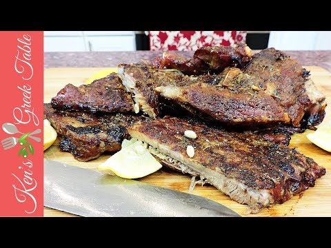 Slow Cooked Marinated Ribs - Greek Marinade Recipe