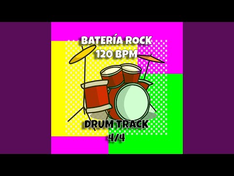 Batería Rock 120 BPM Drum Track 4/4