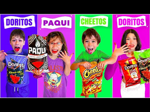 LAST TO STOP EATING SPICY CHIPS WINS MYSTERY PRIZE **Kids Went Crazy** pt 8 | Familia Diamond
