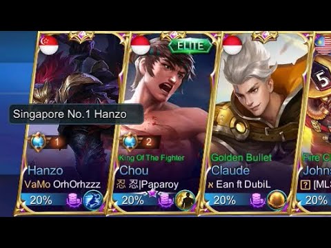 TOP GLOBAL HANZO BUILDING & ITEM THE BEST GAMEPLAY ? LATE GAME