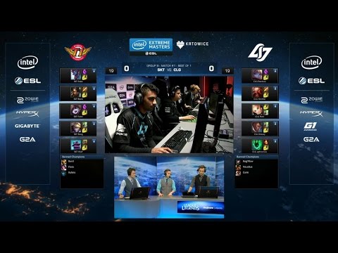 SKT vs CLG Highlights - SK TELECOM T1 vs COUNTER LOGIC GAMING - IEM KATOWICE 2016 Group B