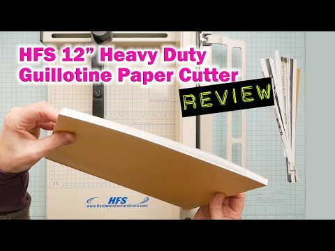PAPER CUTTER REVIEW | HFS 12" Heavy Duty Guillotine Paper Cutter