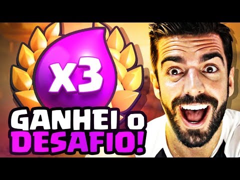 USEI O MELHOR DECK PARA GANHAR O DESAFIO DO ELIXIR TRIPLO NO CLASH ROYALE!