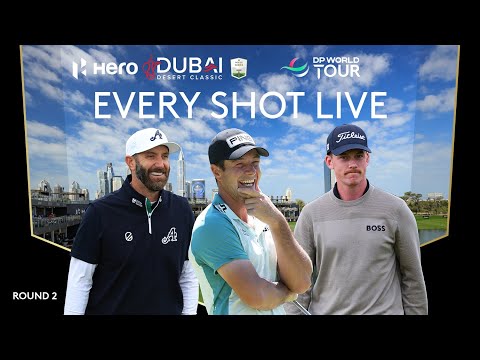 REPLAY | Viktor Hovland, Dustin Johnson, Daniel Hillier | 2026 Hero Dubai Desert Classic Day 2