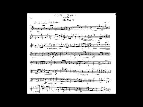ATSSB Texas All State Trumpet Etude 2 Year E Bb Major Gatti 2025 Technical