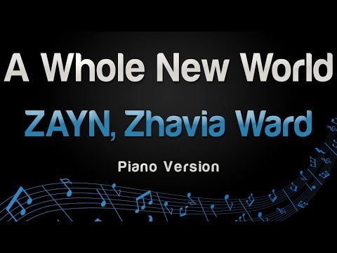 ZAYN, Zhavia Ward - A Whole New World (Piano Version)