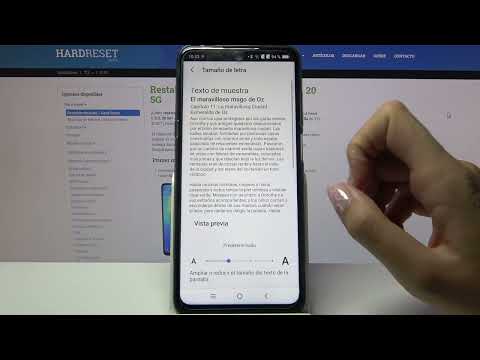 How to change the font size on the TCL 20 5G