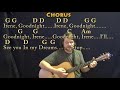 Goodnight, Irene (Traditional) Strum Guitar Cover Lesson in G with Chords/Lyrics