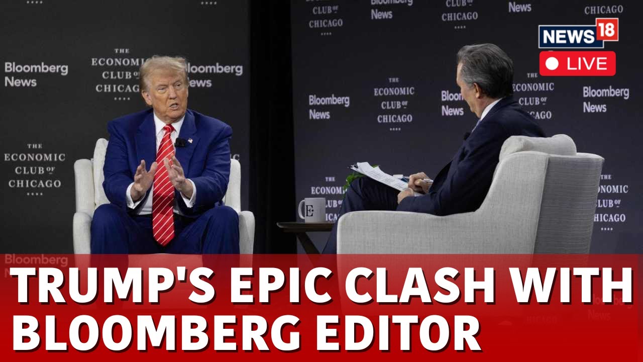 Trump Live | Trump Clash With Bloomberg Editor | Trump Speech | US Elections 2024 | US News | N18G