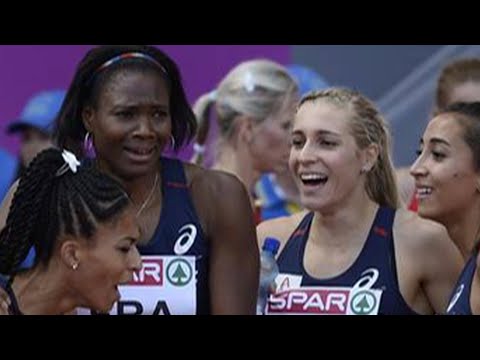 Zurich Women Relay final 2014 UNBELIEVABLE INCROYABLE Floria GUEI Muriel HURTIS A.RAHAROLAHY M.GAYOT