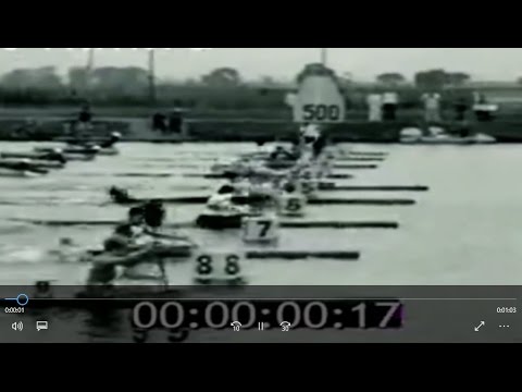 1968 Mexico Olympic, Canoeing, Woman's K-1 500 m Final. (16:9)