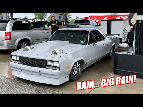 Midwest Drag Week Day 2 - Mullet Swallows GALLONS of Rain + John Force Gets Burnt By My Turbo lol
