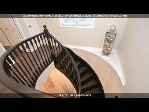 MILTON ONTARIO HOMES FOR SALE: 44 MCCANDLESS COURT, MILTON, Milton L9T1N1, Ontario