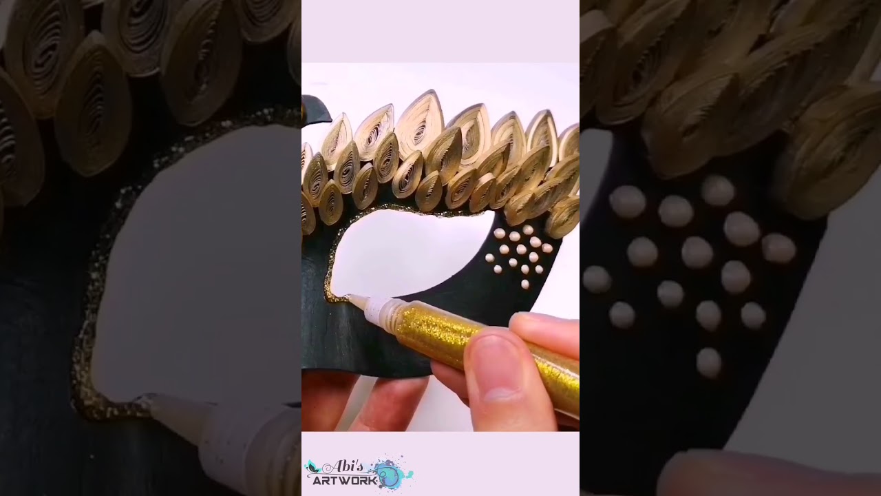 DIY - Elegant Masquerade Mask | Quilling Paper Art