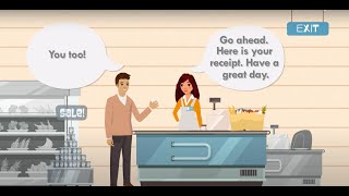 ENGLISH for CASHIER -  practice conversation