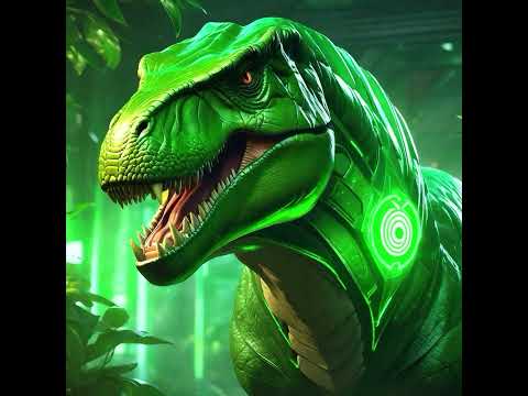 T. Rex fused with Green Lantern #trex #greenlantern #wonderapp