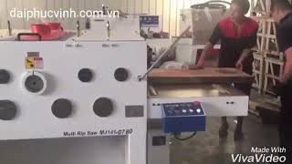 Máy cưa tấm nhiều lưỡi - định vị bằng laser