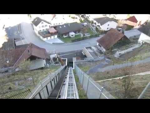 Standseilbahn 8887.01 Mels Stoffel - Talfahrt 2020 - Funicular