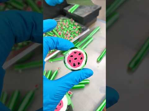 Making Watermelon 🍉 Shaped Candy! Mesmerizing ASMR Process - Satisfying Candy Art
