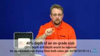 Run down of ASTM F2170-11 Concrete Moisture Testing Standard
