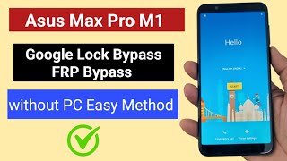 Asus Max Pro m1 FRP Bypass without PC | Easy Solution