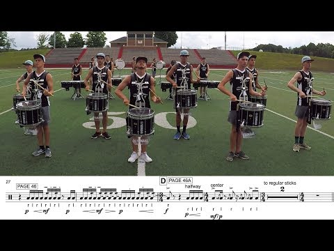 2018 Carolina Crown Snares - LEARN THE MUSIC to "Destination Moon"