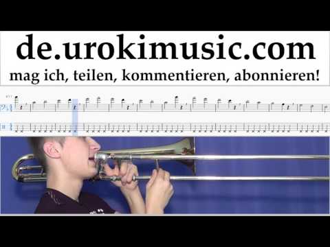 Posaune Lernen Besame Mucho Tabulatur Teil#1 Übungen um-b995