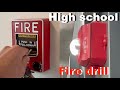 Fire Drill At High School Pulling Fire Alarm Drill 5
