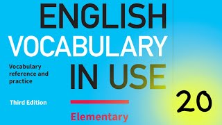 20. Cambridge English Vocabulary In Use || Elementary || Unit 20 Online shopping