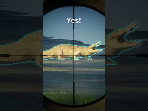 FOOLED by an ALBINO DIAMOND SALTWATER CROC!!! - Call of the Wild #shorts
