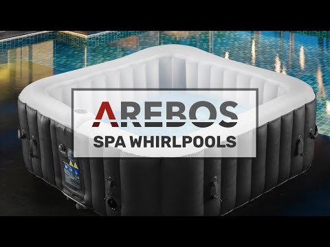 AREBOS Whirlpool, In-& Outdoor, ⌀ 180 cm, Drop-Stitch