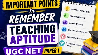 Important points to Remember  | Teaching Aptitude  | UGC paper 1 | Part - 1
