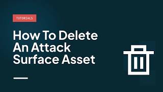 How to Delete an attack surface asset