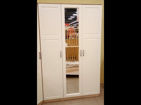 Как собрать шкаф для одежды Оливия трехстворчатый