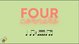 Musical Four Corners: Rhythm Level 3– no-prep music activity for elementary music