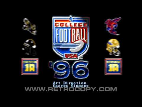 College Football USA 96 Megadrive