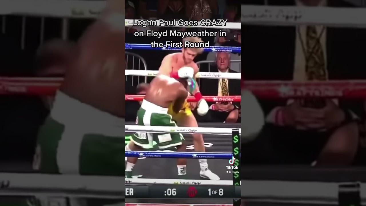 LOGAN PAUL went Crazy on Floyd Mayweather in the first round