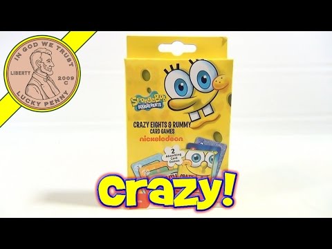 SpongeBob SquarePants Crazy Eights & Rummy Card Games, 2010 Cardinal Games 