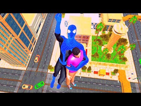 Superhero Spider Rope City Rescue Mission | Flying Spider City Walkthough Android Gameplay