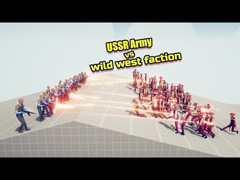 USSR Army vs wild west faction | TABS UNIT CREATOR
