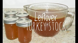 How To Make Turkey Stock - Low Sodium Turkey Bone Broth or Stock Recipe