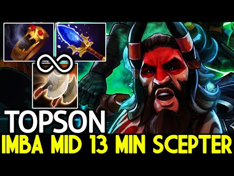TOPSON [Beastmaster] New Imba Mid 13 Min Scepter 0 Sec Wild Axes Dota 2