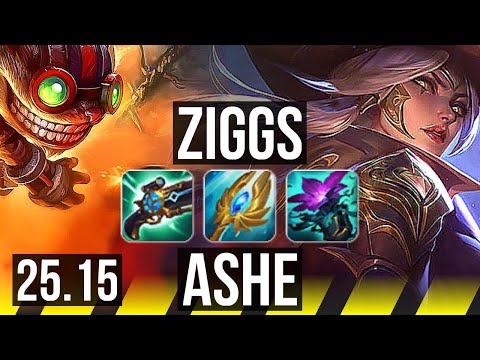 ZIGGS & Pyke vs ASHE & Thresh (ADC) | 57k DMG, 11/4/16 | KR Master | 25.15