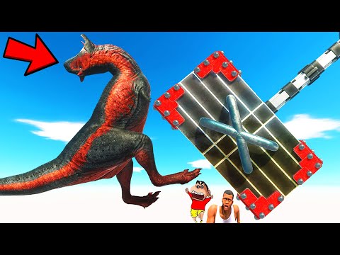 GIANT HAMMER TRAP vs EVERY UNIT CHALLENGE SHINCHAN and CHOP in ANIMAL REVOLT BATTLE SIMULATOR