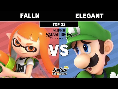 Smash Ultimate Tournament - Elegant (Luigi) Vs. falln (Inkling) Top 64 Winners Side