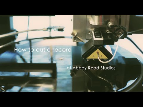 Cutting vinyl at Abbey Road Studios