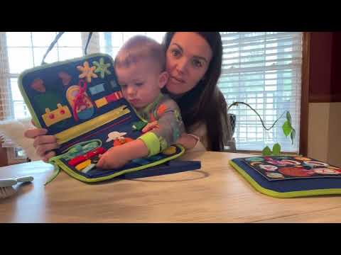 Review of Guolely Busy Board Montessori Toy for 1 2 3 4 Year Old Toddlers - Educational Activity