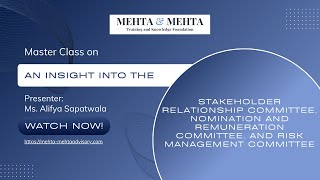 An Insight Into Committees: Stakeholder Relationship, Nomination & Remuneration, and Risk Management